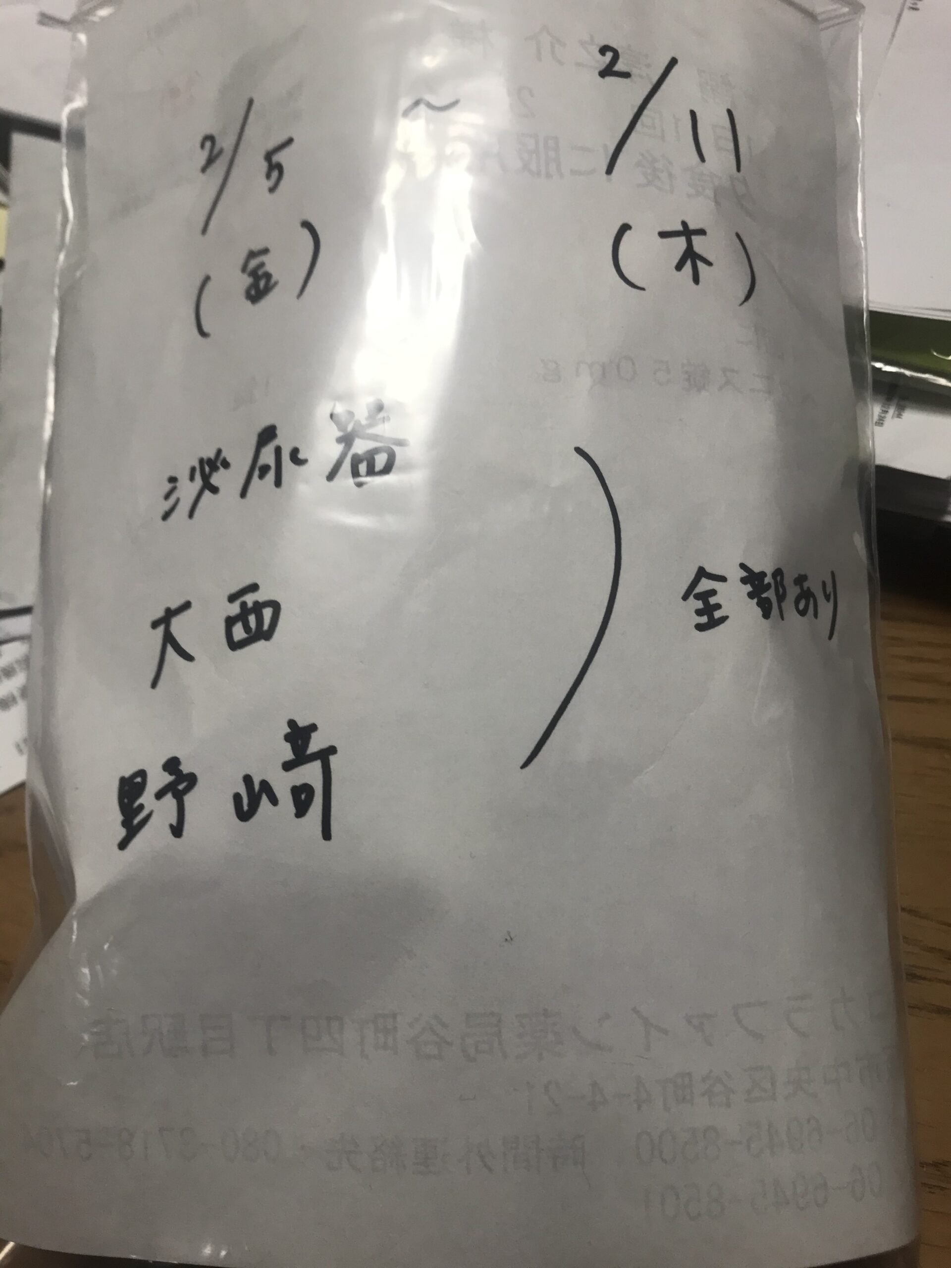 薬の仕分け